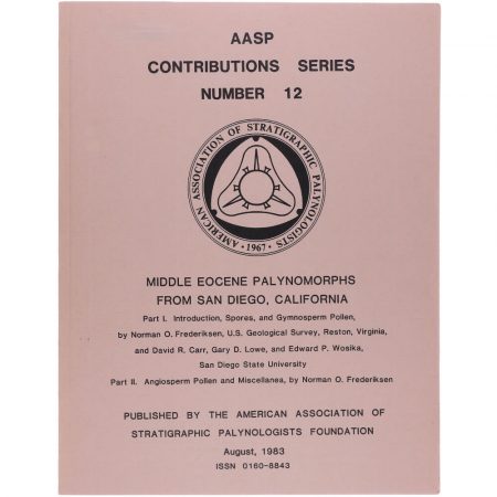 AASP Palynology Contributions Series Volume 12 Cover