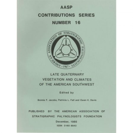 AASP Palynology Contributions Series Volume 16 Cover