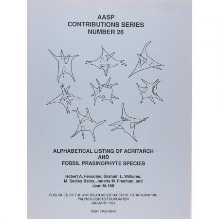 AASP Palynology Contributions Series Volume 26 Cover