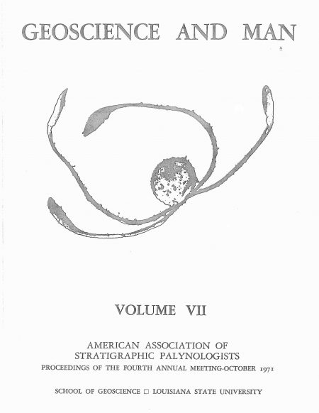 Geoscience and Man Volume VII Cover Page