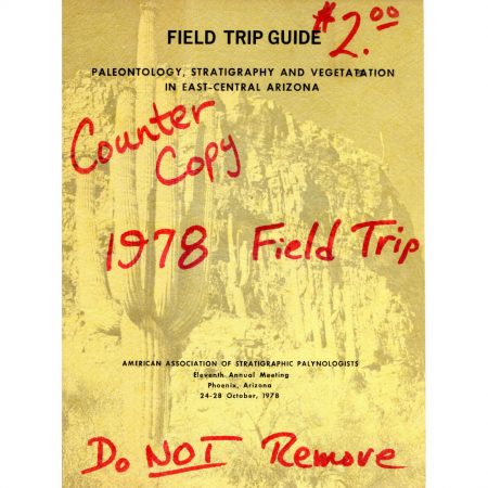 AASP Field Guide 1978 East-Central Arizona Phoenix Cover