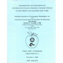 AASP Field Guide 1986 New York CIMP Paleozoic Cover